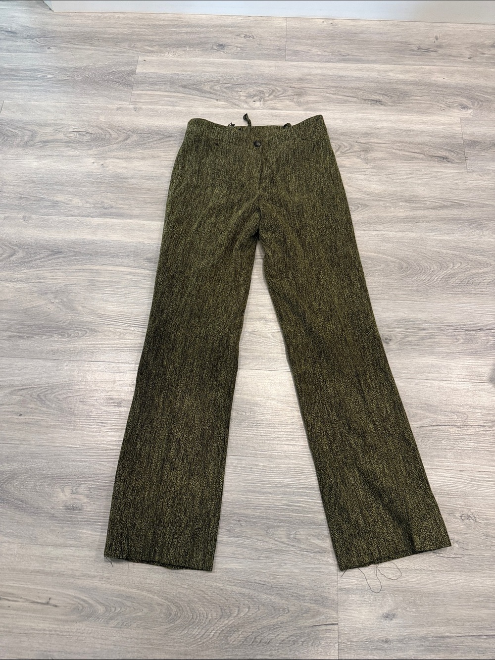 Apana Olive Tweed Dress Pants size 6